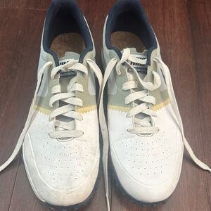 Nike White and Olive Sneakers